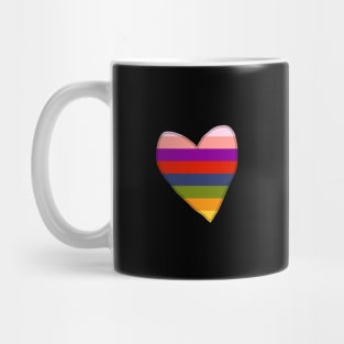 Small Rainbow Heart Mug